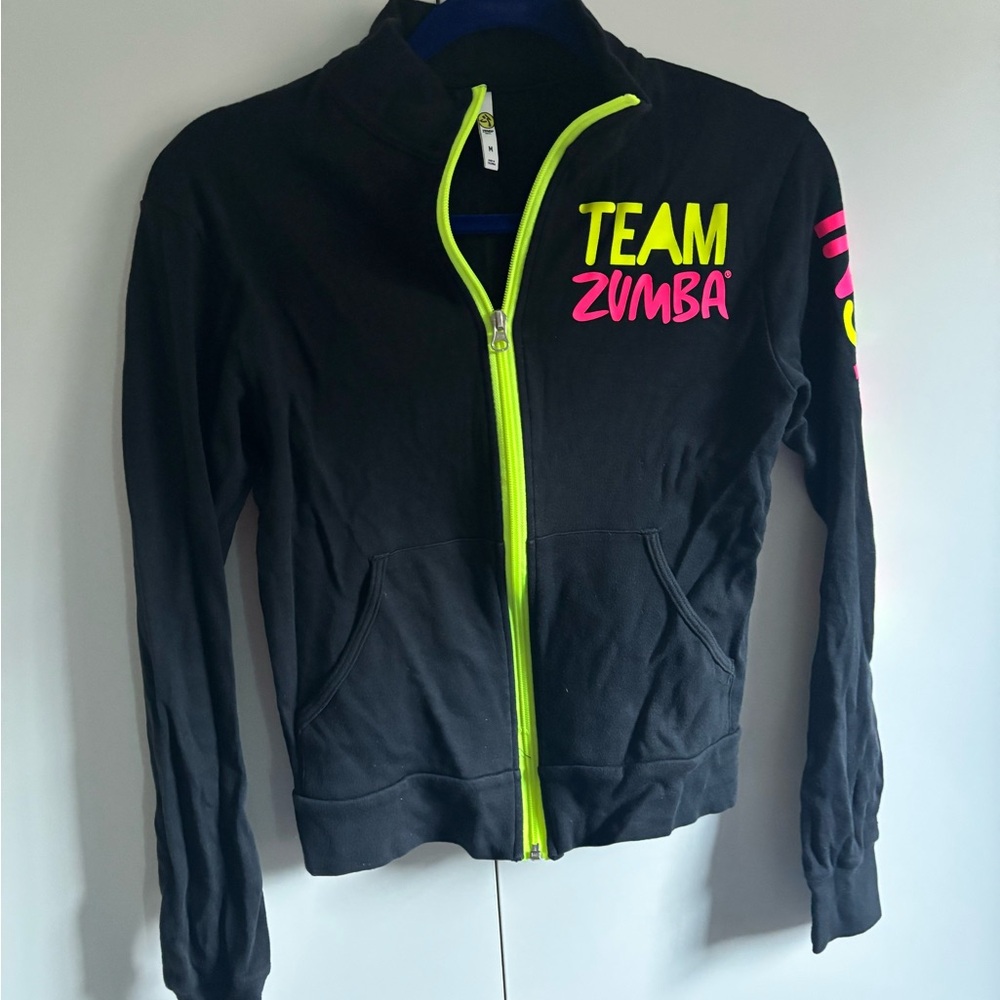 Black Zumba Instructor Jacket with Neon Accents